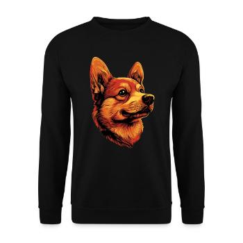 Russian Toy Terrier Dog Russkiy Russian Toy - Unisex Sweatshirt - black - Front - Alina (178cm) & Michal (187cm)