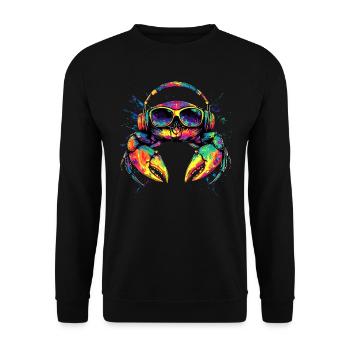 Crabe Crabe Crustacés Crabe Crabe de rivage Écrevisses - Sweat-shirt Unisexe - noir - Devant - Alina (178cm) & Michal (187cm)