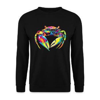 Crabe Crabe Crustacés Crabe Crabe de rivage Écrevisses - Sweat-shirt Unisexe - noir - Devant - Alina (178cm) & Michal (187cm)