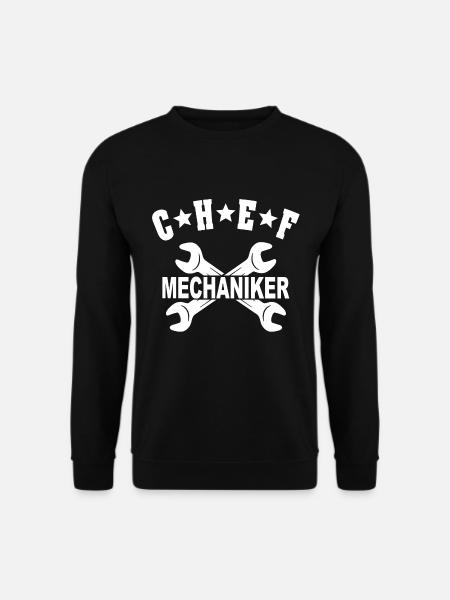 Mechaniker Chef Spruch Schrauber KFZ - Unisex Pullover - Schwarz
