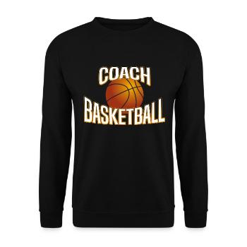 Coach Basketball / Basketball - Unisex Sweatshirt - black - Front - Alina (178cm) & Michal (187cm)