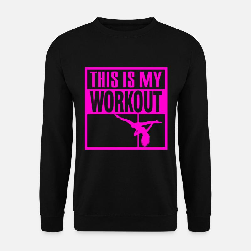 Pole dance pole workout dance - Sweat-shirt Unisexe - noir