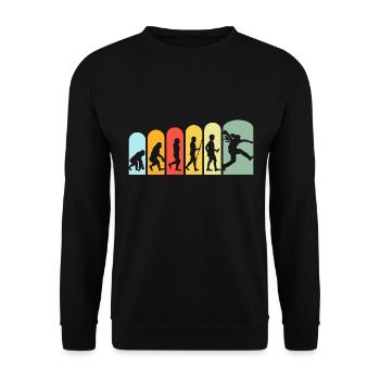 Boßeln Evolution Women Friesland Bosseln Emsland - Unisex Sweatshirt - black - Front - Alina (178cm) & Michal (187cm)