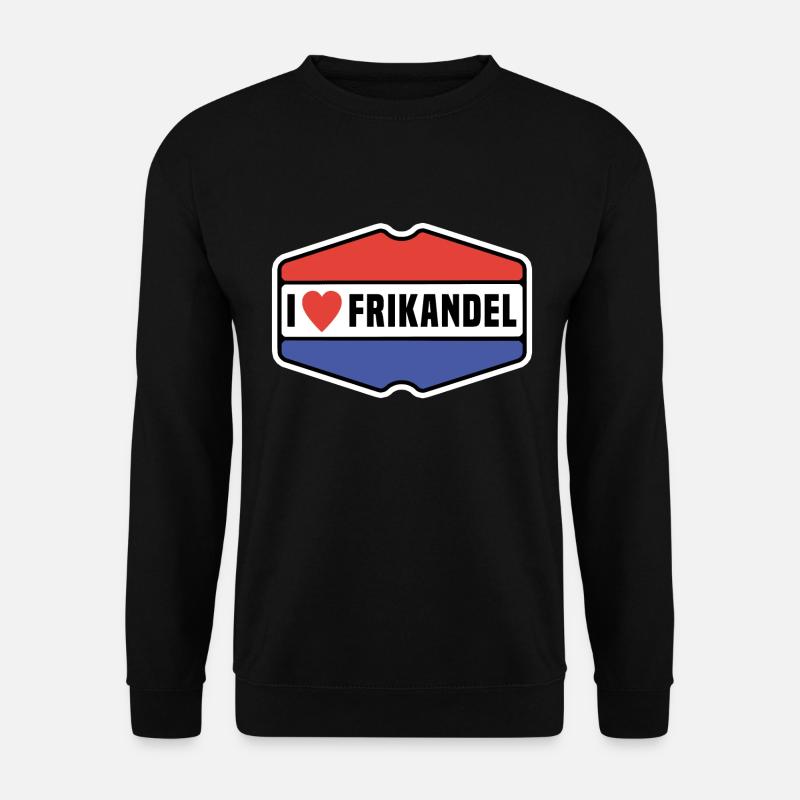 Frikandel Ich Liebe Frikandellen - Unisex Pullover - Schwarz
