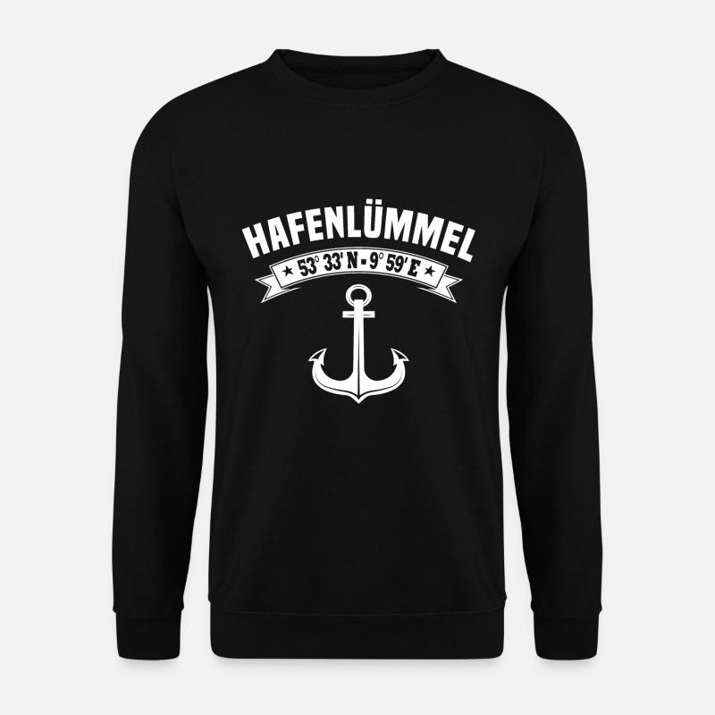 Hamburg Hamburger Hafen Hafenlümmel - Unisex Pullover - Schwarz
