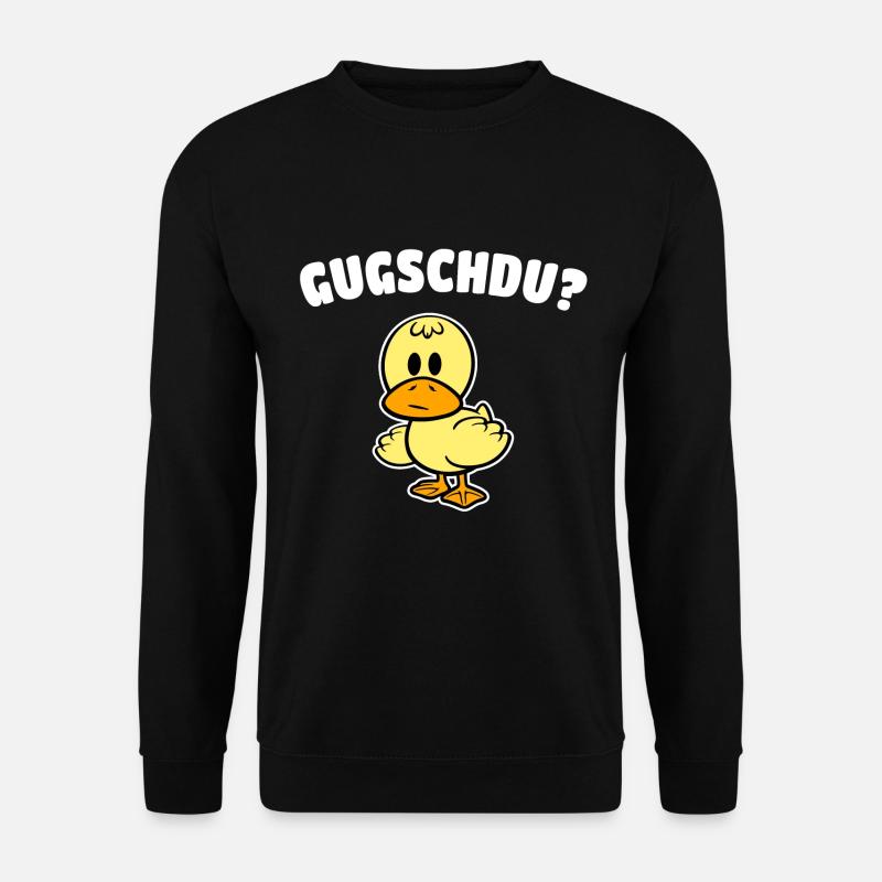 Ente lustig Spruch Küken - Unisex Pullover - Schwarz