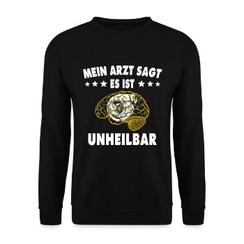 Turbolader Turbo Motor Tuning Geschenk - Unisex Pullover - Schwarz - Vorne - Alina (178cm) & Michal (187cm)