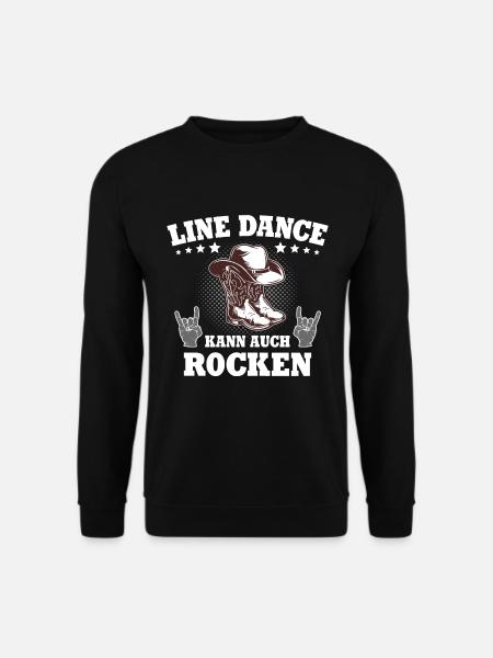 Line Dance Linedance Rocken Cowboystiefel - Unisex Pullover - Schwarz