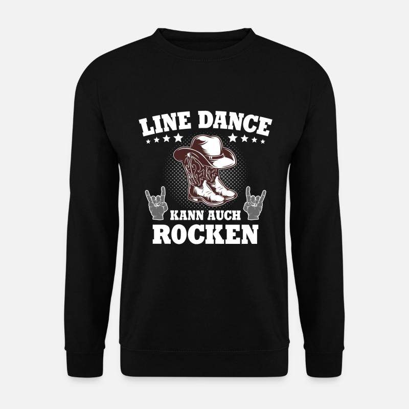 Line Dance Linedance Rocken Cowboystiefel - Unisex Pullover - Schwarz