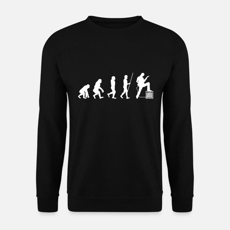 Guitariste guitare évolution guitare électrique - Sweat-shirt Unisexe - noir