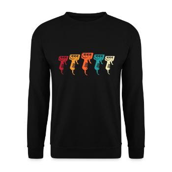 Slotcar handheld controller slotcars - Unisex Sweatshirt - black - Front - Alina (178cm) & Michal (187cm)