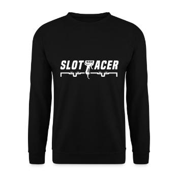 Slotcars Autorennbahn Slotracing Slot Car - Unisex Sweatshirt - black - Front - Alina (178cm) & Michal (187cm)