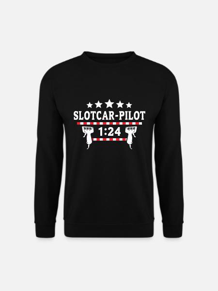 Slotcar 1:24 Slotcars 124 Autorennbahn - Unisex Pullover - Schwarz