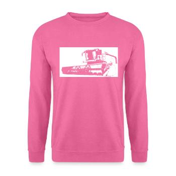 Combine grain threshing agriculture - Unisex Sweatshirt - pink - Front
