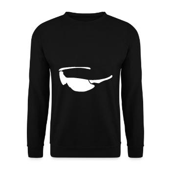 Sports glasses Sunglasses Glasses - Unisex Sweatshirt - black - Front - Alina (178cm) & Michal (187cm)