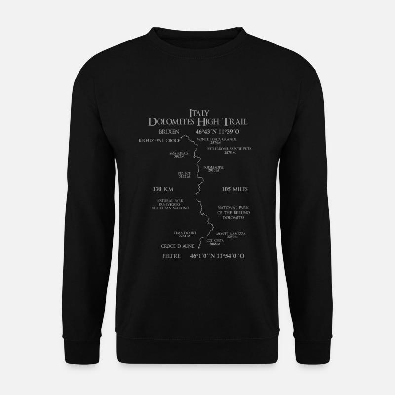 Italy Dolomites High Trail 2 - Unisex Sweatshirt - black