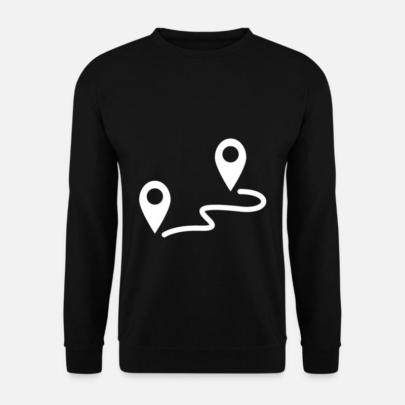 Start Finish Hike Symbol - Unisex Sweatshirt - black