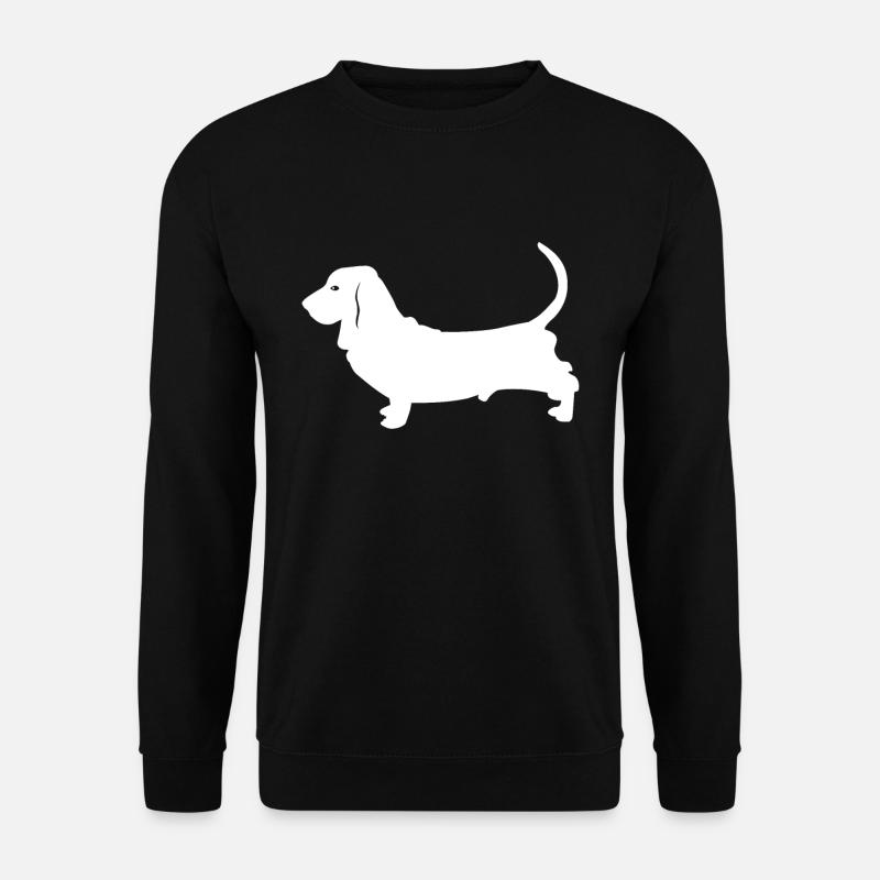 Basset Hound - Unisex Pullover - Schwarz