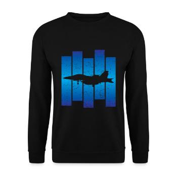 Avion avion - Sweat-shirt Unisexe - noir - Devant - Alina (178cm) & Michal (187cm)