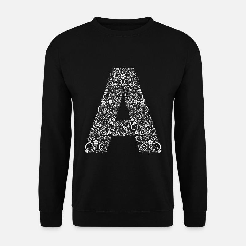 Letter a - Unisex Sweatshirt - black