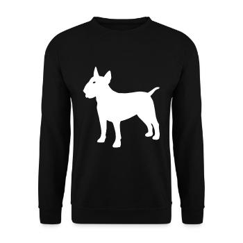 bull-terrier - Sweat-shirt Unisexe - noir - Devant - Alina (178cm) & Michal (187cm)