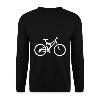 Vélo - Sweat-shirt Unisexe - noir - Devant - Alina (178cm) & Michal (187cm)