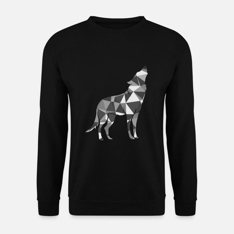 Polygon Wolf - Unisex Sweatshirt - black