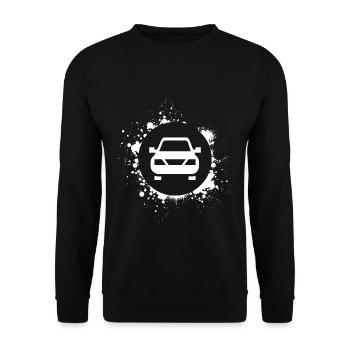 Auto - Unisex Pullover - Schwarz - Vorne - Alina (178cm) & Michal (187cm)