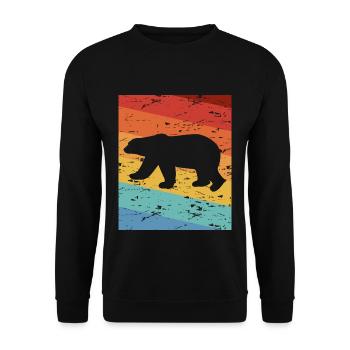 Eisbär - Unisex Pullover - Schwarz - Vorne - Alina (178cm) & Michal (187cm)