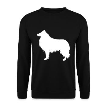 collie - Unisex Sweatshirt - black - Front - Alina (178cm) & Michal (187cm)