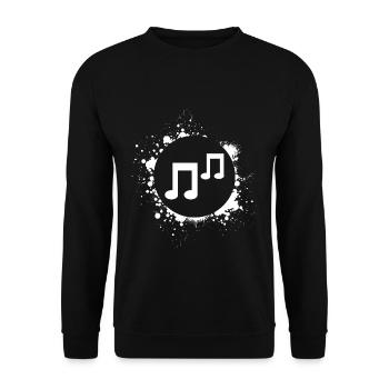 Notes de musique - Sweat-shirt Unisexe - noir - Devant - Alina (178cm) & Michal (187cm)