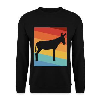 ass - Unisex Sweatshirt - black - Front - Alina (178cm) & Michal (187cm)
