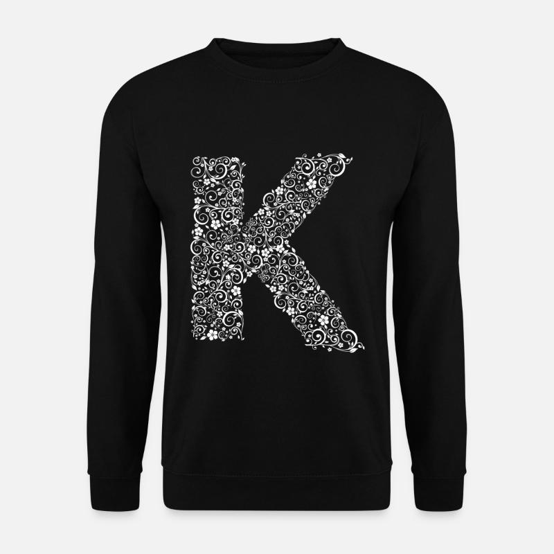 Buchstabe K - Unisex Pullover - Schwarz