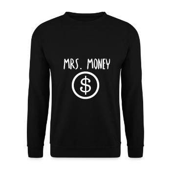 Appelez-moi Mme Money. Parce que j'attire de l'argent - Sweat-shirt Unisexe - noir - Devant - Alina (178cm) & Michal (187cm)