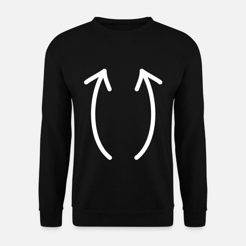Two up arrows - Unisex Sweatshirt - black