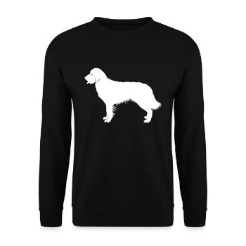 Golden retriever - Unisex Sweatshirt - black - Front - Alina (178cm) & Michal (187cm)