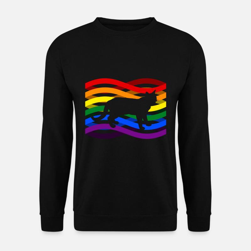 Arc-en-chat - Sweat-shirt Unisexe - noir