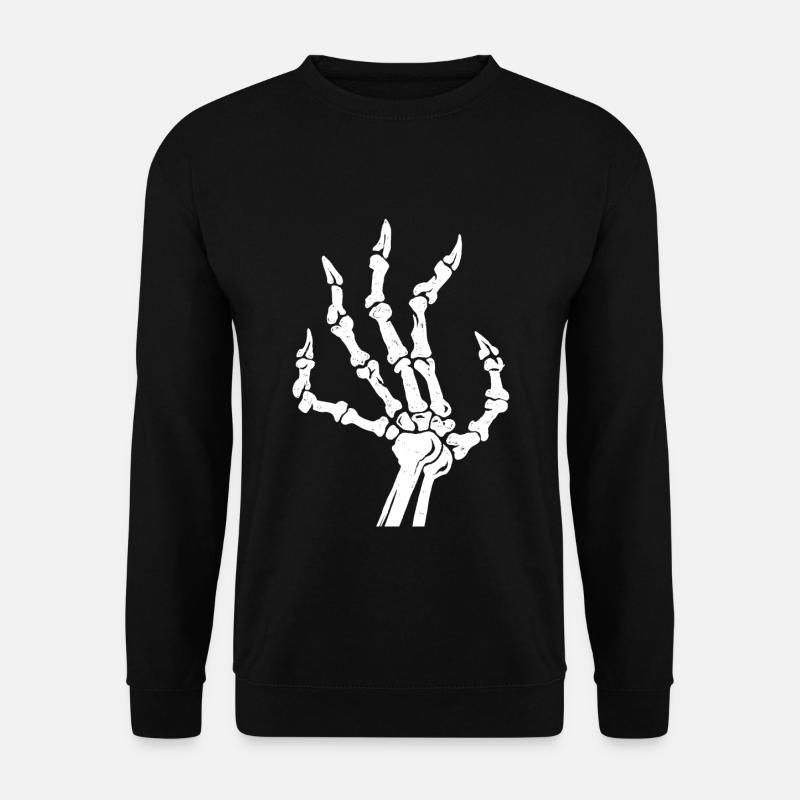Skelett Hand Zombie Friedhof Grab Halloween - Unisex Pullover - Schwarz