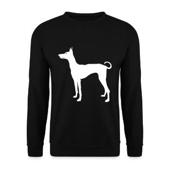 Podenco Ibicenco - Unisex Sweatshirt - black - Front - Alina (178cm) & Michal (187cm)