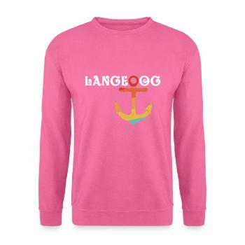 Langeoog with anchor - Unisex Sweatshirt - pink - Front