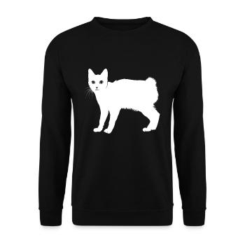 Japanese Bobtail - Unisex Pullover - Schwarz - Vorne - Alina (178cm) & Michal (187cm)