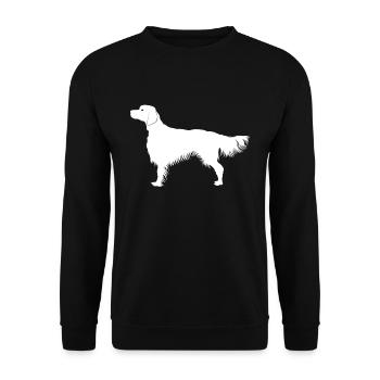 Setter irlandais - Sweat-shirt Unisexe - noir - Devant - Alina (178cm) & Michal (187cm)
