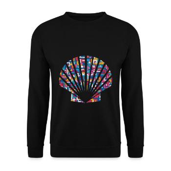 coquille - Sweat-shirt Unisexe - noir - Devant - Alina (178cm) & Michal (187cm)