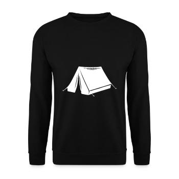 Tente de camping en plein air - Sweat-shirt Unisexe - noir - Devant - Alina (178cm) & Michal (187cm)