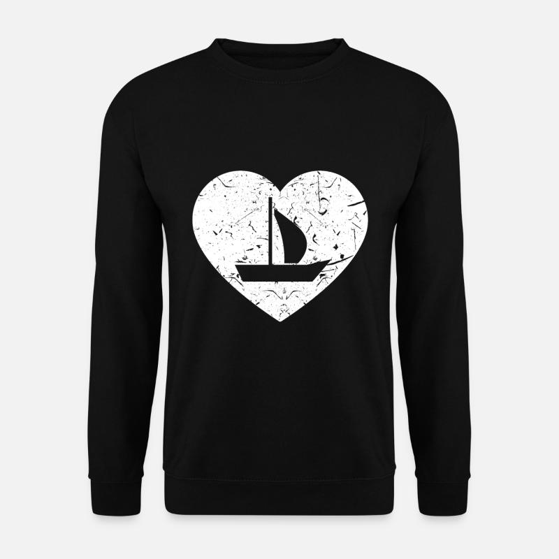 Segelboot - Unisex Pullover - Schwarz