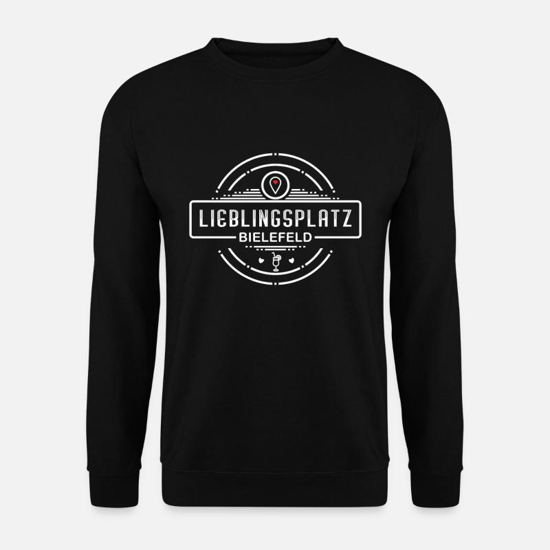 Bielefeld: Mein Lieblingsplatz - Unisex Pullover - Schwarz