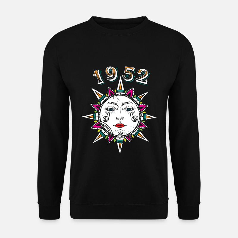1952 sun face - Unisex Sweatshirt - black
