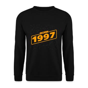 Year 1997 a star was born - Unisex Sweatshirt - black - Front - Alina (178cm) & Michal (187cm)