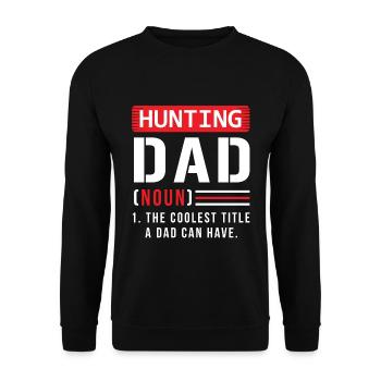 Chasseur Chasseur Papa Père Dire - Sweat-shirt Unisexe - noir - Devant - Alina (178cm) & Michal (187cm)