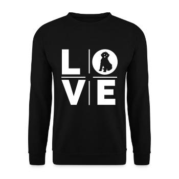 Bernedoodle Love - Unisex Sweatshirt - black - Front - Alina (178cm) & Michal (187cm)